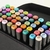 24 Cores Caneta Marcadora De Cabeça Dupla - comprar online
