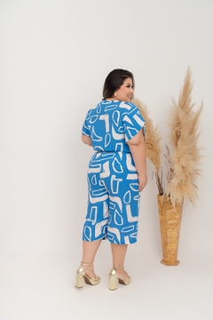 CONJUNTO LUARA - AZUL E BRANCO na internet