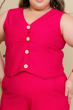 CONJUNTO LARA - ROSA CHOQUE - L.Luna Modas