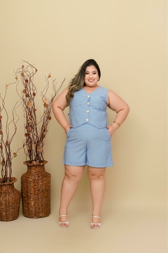 CONJUNTO LARA - AZUL BEBÊ - L.Luna Modas
