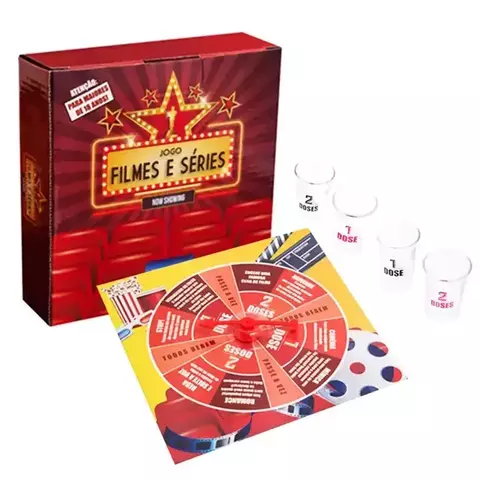 Jogo Roleta Filmes e Séries com 4 Shots Unika - comprar online