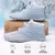 Imagen de Zapatilla Botas Barefoot Zero Drop Invierno Anchas Hiking - Celeste