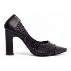 Sapato Scarpin PRETO Feminino Vazado Estiloso - loja online