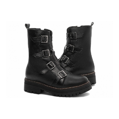 Bota Coturno Sola Tratorada Couro - BeegRio