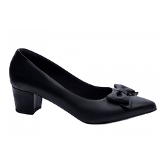 Sapato Scarpin Salto Bloco Grosso Baixo