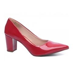 Sapato Scarpin Salto Bloco Grosso