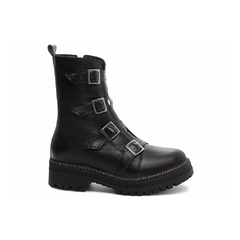 Bota Coturno Sola Tratorada Couro - BeegRio