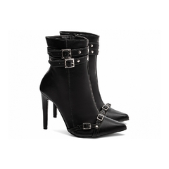 Bota Bico Fino Salto 12 Cano Médio - comprar online