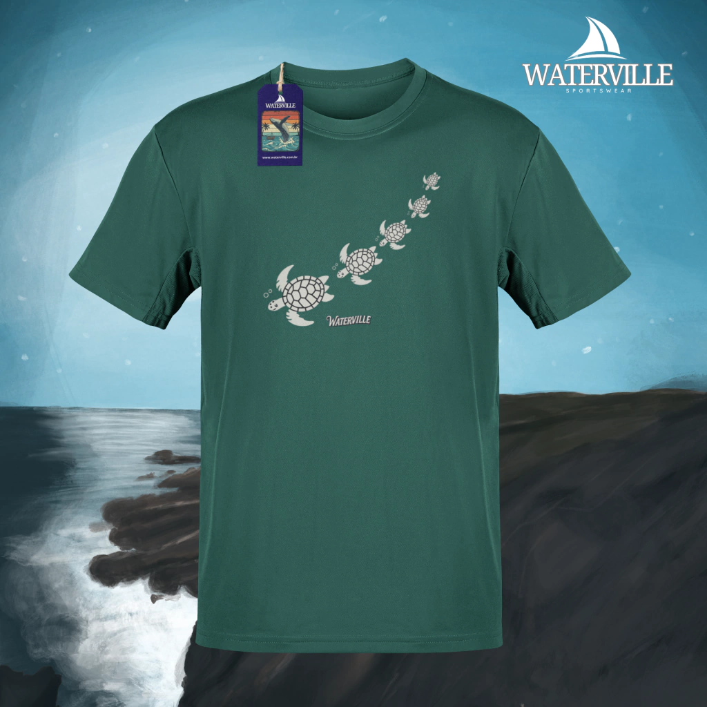 Camiseta estonada Tartarugas Marinhas