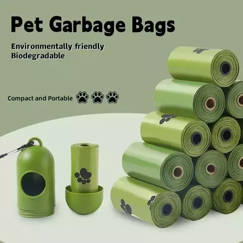 Saco de lixo biodegradável para coleta de cocô de Pets.
