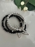 Pulsera triple de cristales 925 y cierre electro M09
