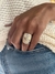 Anillo tubo con cristales