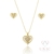 Conjunto Ngakau Zircônia Dourado