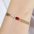 Pulseira Louise Rubi Dourado na internet