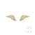 Brinco Wings Zircônia Dourado
