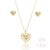 Conjunto Colombe Zircônia Dourado