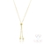 Colar Infinity Zircônia Dourado