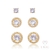 Trio de Brincos Essence Zircônia Dourado - comprar online