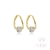 Brinco Mari Zircônia Dourado