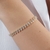 Pulseira Infinity Zircônia Dourado na internet