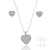 Conjunto Calon Zircônia Ródio