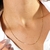 Colar Fringe Zircônia Dourado - Unic Joias