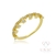 Anel Stunning Zircônia Dourado