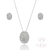 Conjunto Riviera Zircônia Ródio - comprar online