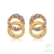Brinco Whisper Dourado Zircônia Colors