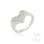 Anel Shine Heart Zircônia Ródio