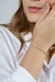 Pulseira Lux Zircônia Dourado - Unic Joias