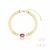 Pulseira Louise Rubi Dourado - comprar online