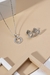 Conjunto Circle Heart Zircônia Ródio - comprar online