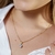 Colar Bright Zircônia Dourado - Unic Joias