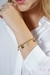 Pulseira Rose Zircônia Dourado - Unic Joias