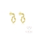 Brinco Curled Dourado