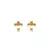 Brinco Semijoia Cruz Lisa - Ouro - comprar online