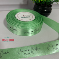 50 metros (PROMOCIONAL) DE FITA PERSONALIZADA DE 10MM LARGURA logomarca/casamento/aniversários/eventos - loja online