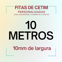 10 metros DE FITA PERSONALIZADA DE 10MM LARGURA logomarca/casamento/aniversários/eventos - comprar online
