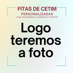 Imagem do 30 metros DE FITA PERSONALIZADA DE 22mm LARGURA logomarca/casamento/aniversários/eventos