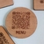 POSAVASOS CON QR REDONDO - comprar online