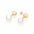 527360 - Brinco Rommanel folheado a ouro esfera com pêndulo de pérola - comprar online