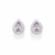 820245 - Brinco Rommanel de prata gota com zircônias - comprar online
