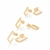 527407 - Kit brinco argola retangular banhado a ouro 18k com zircônias na internet