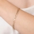 552174 - Pulseira Rommanel folheada a ouro elos coração 17/19 cm na internet