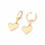 527404 - Brinco argola coração banhado a ouro 18k - comprar online