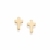 527440 - Brinco Rommanel folheado a ouro cruz lisa - comprar online
