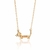 532580 - Gargantilha Rommanel folheada a ouro cachorro Slinky 3d - Luxury Joias