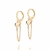 527417 Brinco argola coração banhado a ouro 18k na internet