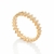 513563 - Anel Rommanel folheado a ouro zig zag com zircônias